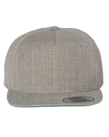  Premium Five-Panel Snapback Cap Heather Grey_1