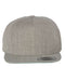  Premium Five-Panel Snapback Cap Heather Grey_1