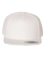 Premium Five-Panel Snapback Cap White_1