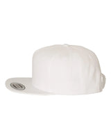 Premium Five-Panel Snapback Cap White_2