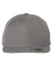 Premium Flat Bill Snapback Cap - silver