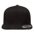 Premium Flat Bill Snapback Cap Black