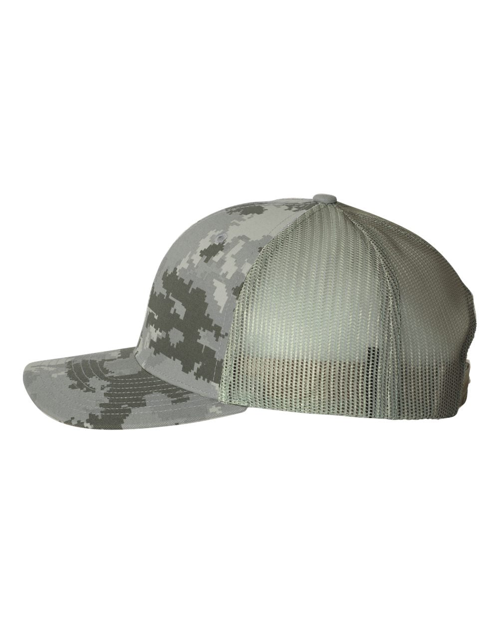 Printed Trucker Cap Military Digital Camo/ Light Green_1