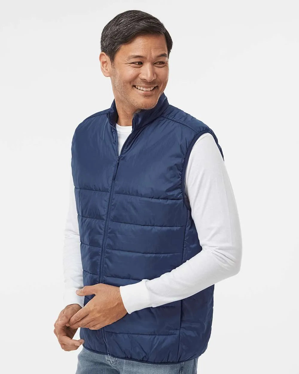 Puffer Vest team navy blue_1