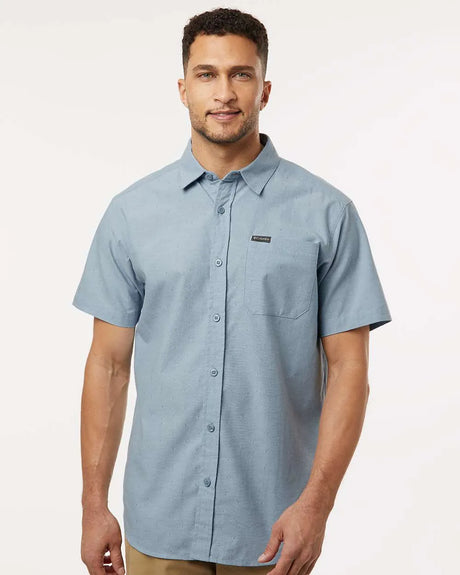 Rapid Rivers™ Novelty Short Sleeve Shirt Ripple Blue