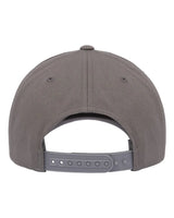 RetroCottonBlendTruckerSnapbackCap-grey