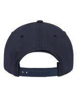 RetroCottonBlendTruckerSnapbackCap-navy