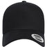 Retro Cotton Blend Trucker Snapback Cap Black_1