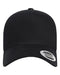 Retro Cotton Blend Trucker Snapback Cap Black_1