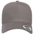 Retro Cotton Blend Trucker Snapback Cap Grey_1