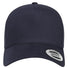 Retro Cotton Blend Trucker Snapback Cap Navy_1