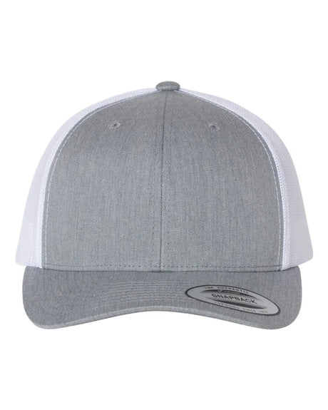 Retro Trucker Cap - Best Seller Heather Grey/ White