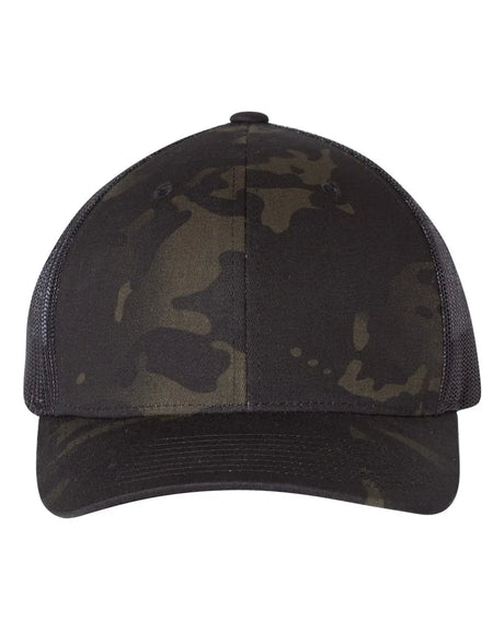Retro Trucker Cap - Best Seller Multicam Black/ Black