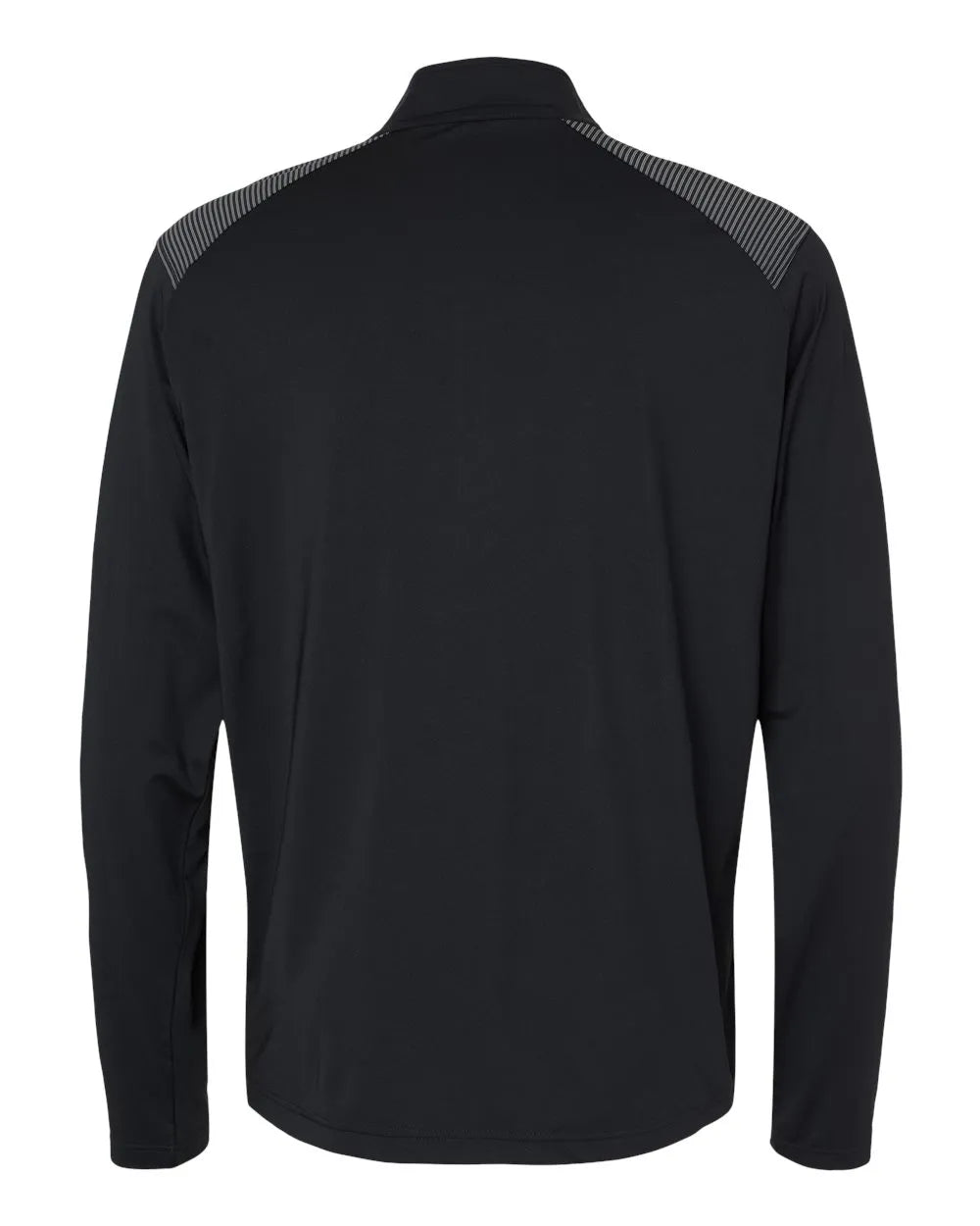 Shoulder Stripe Quarter-Zip Pullover black_5