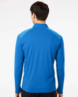 Shoulder Stripe Quarter-Zip Pullover glory blue_2