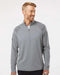 Shoulder Stripe Quarter-Zip Pullover grey three