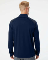 Shoulder Stripe Quarter-Zip Pullover team navy blue_2