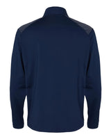 Shoulder Stripe Quarter-Zip Pullover team navy blue_5