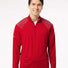 Shoulder Stripe Quarter-Zip Pullover team power red