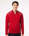 Shoulder Stripe Quarter-Zip Pullover team power red