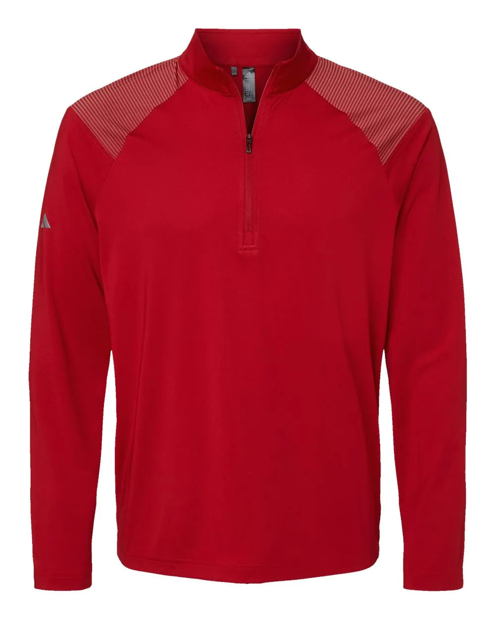 Shoulder Stripe Quarter-Zip Pullover team power red_3