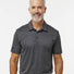 Space Dyed Polo black melange
