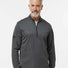 Space Dyed Quarter-Zip Pullover black melange
