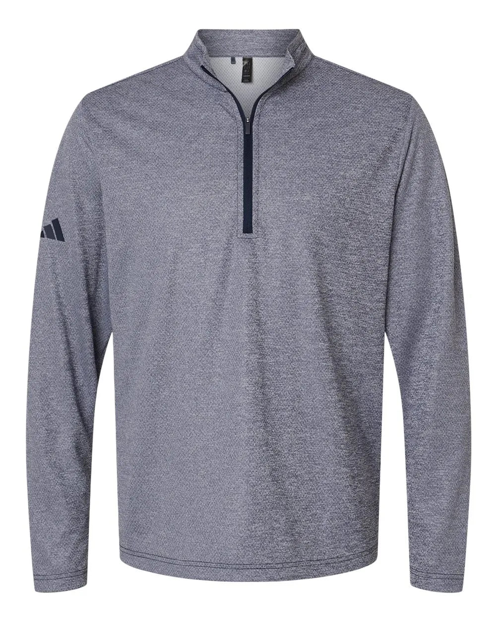 Space Dyed Quarter-Zip Pullover collegiate navy melange_3