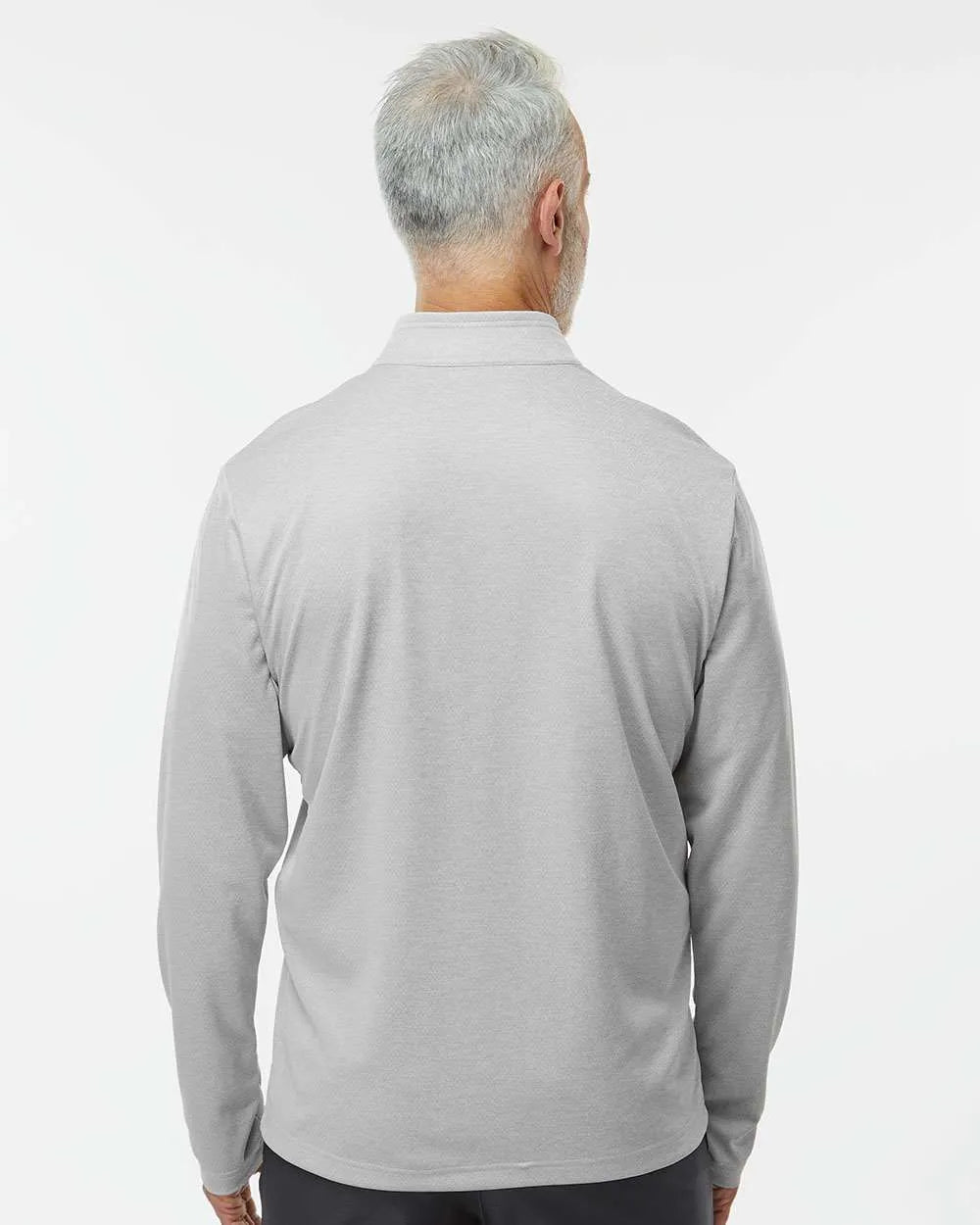 Space Dyed Quarter-Zip Pullover grey one heather_2
