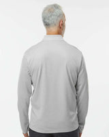 Space Dyed Quarter-Zip Pullover grey one heather_2