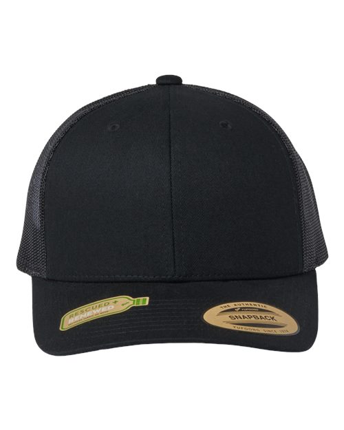 Sustainable Retro Trucker Cap - black