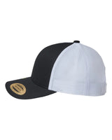 Sustainable Retro Trucker Cap Black White_2