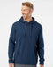 Textured Mixed Media Hooded Sweatshirt collegiate navy