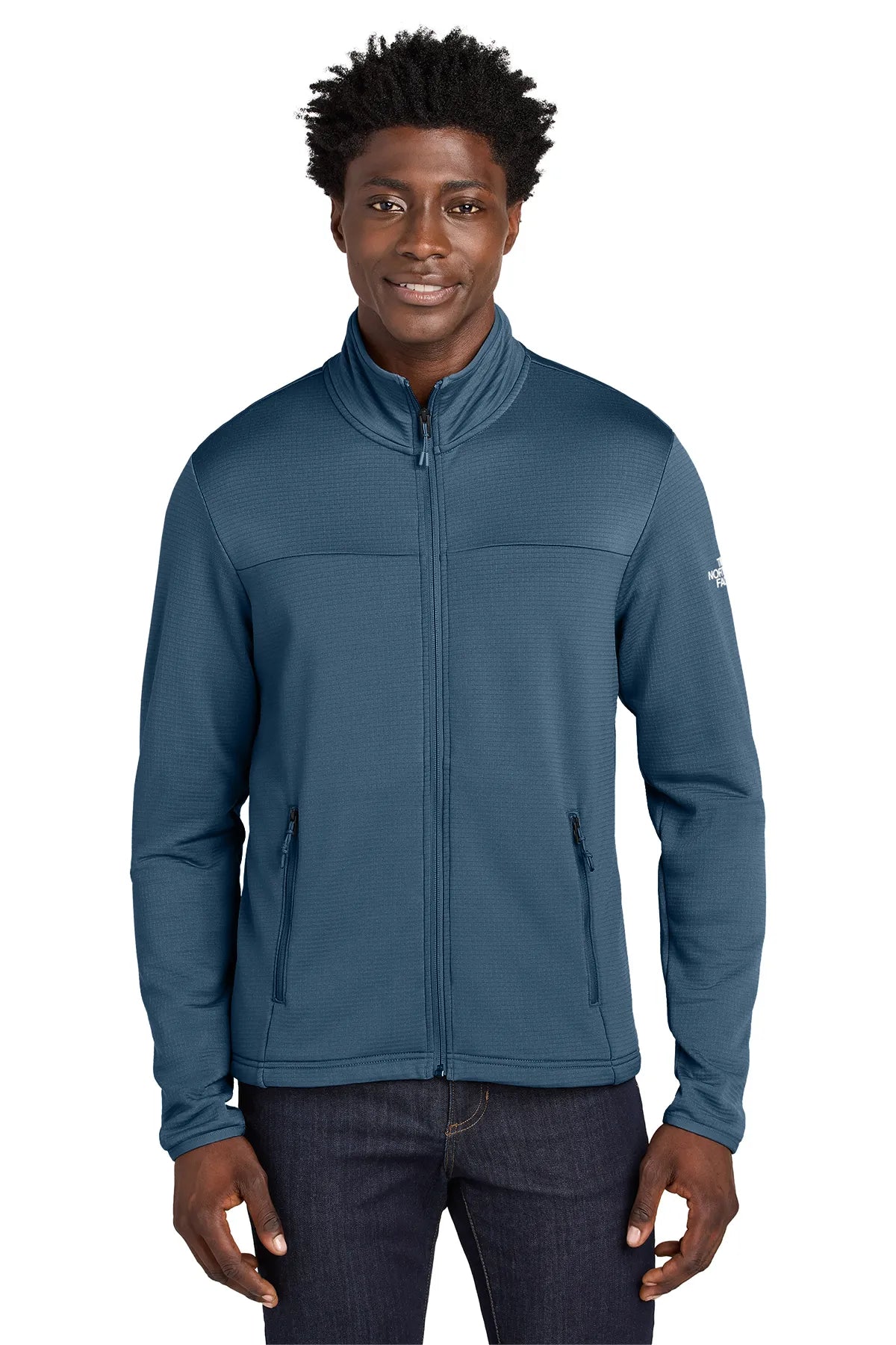 The North Face ®  Aim Full-Zip Fleece Jacket NF0A8ENK Shady Blue