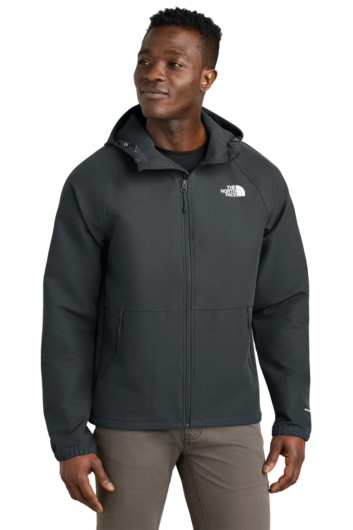 The North Face® Barr Lake Hooded Soft Shell Jacket NF0A8BUF Asphalt Grey Dark Heather