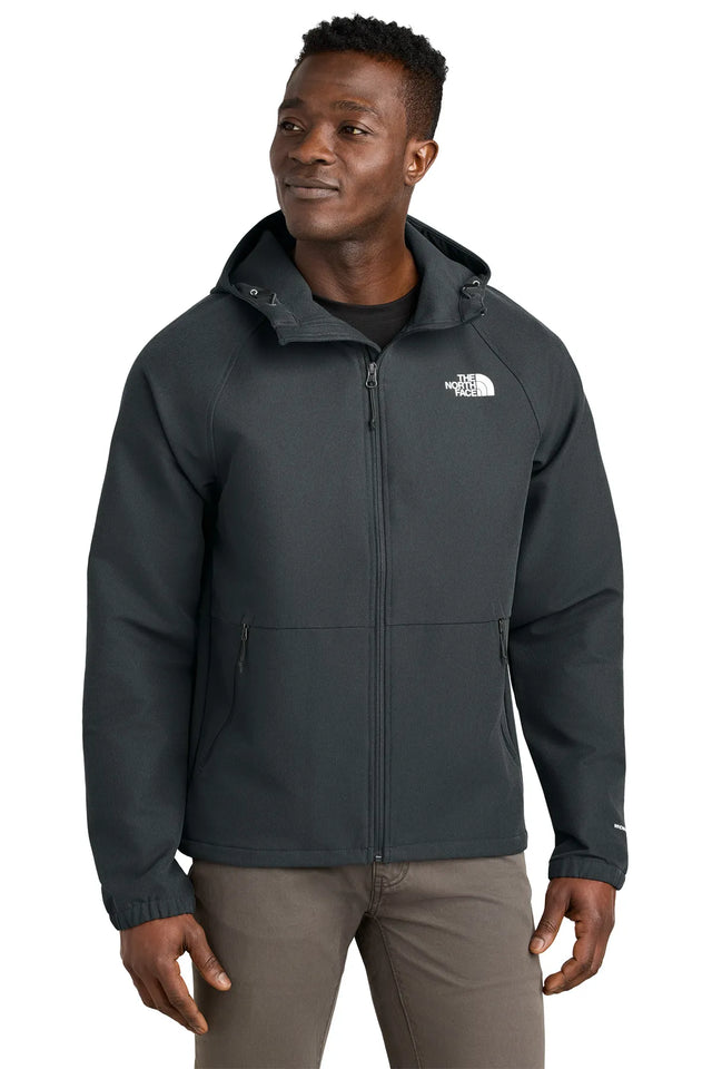 The North Face® Barr Lake Hooded Soft Shell Jacket NF0A8BUF Asphalt Grey Dark Heather