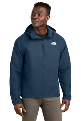 The North Face® Barr Lake Hooded Soft Shell Jacket NF0A8BUF Shady Blue Dark Heather