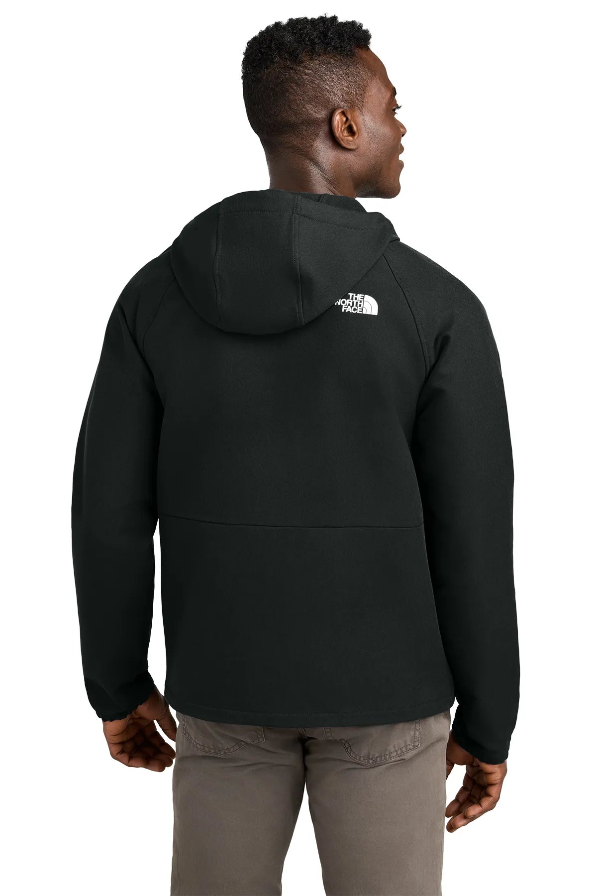 The North Face® Barr Lake Hooded Soft Shell Jacket NF0A8BUF TNF Black Heather_1