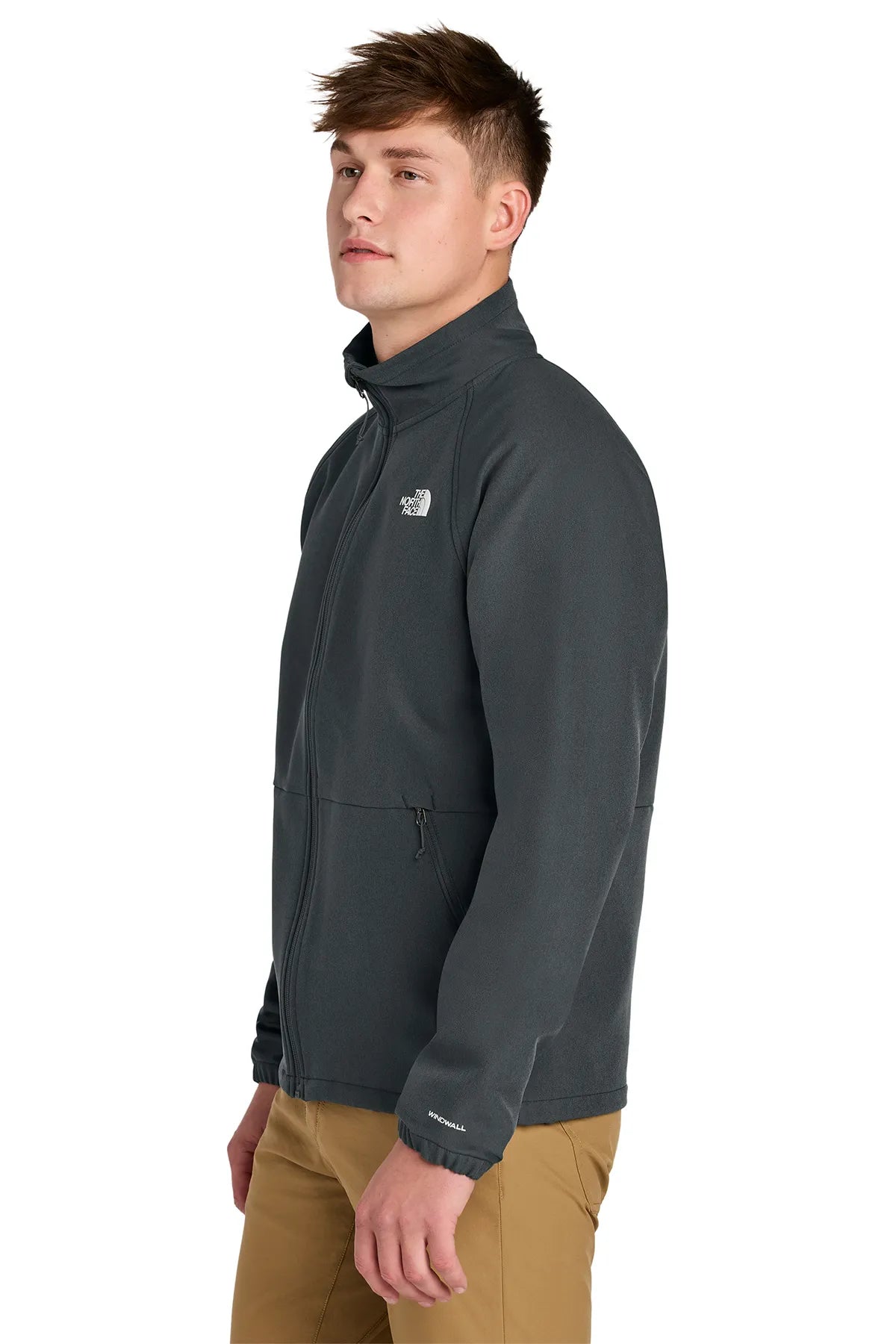 The North Face® Barr Lake Soft Shell Jacket NF0A8BUD Asphalt Grey Dark Heather_2