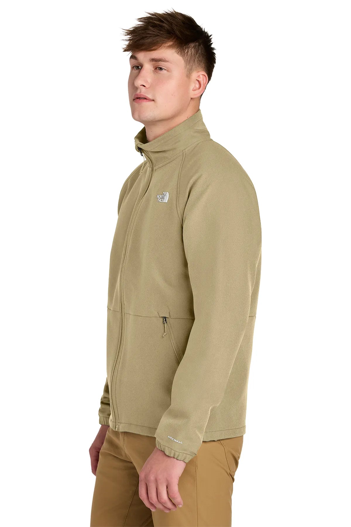 The North Face® Barr Lake Soft Shell Jacket NF0A8BUD Khaki Stone Dark Heather_2