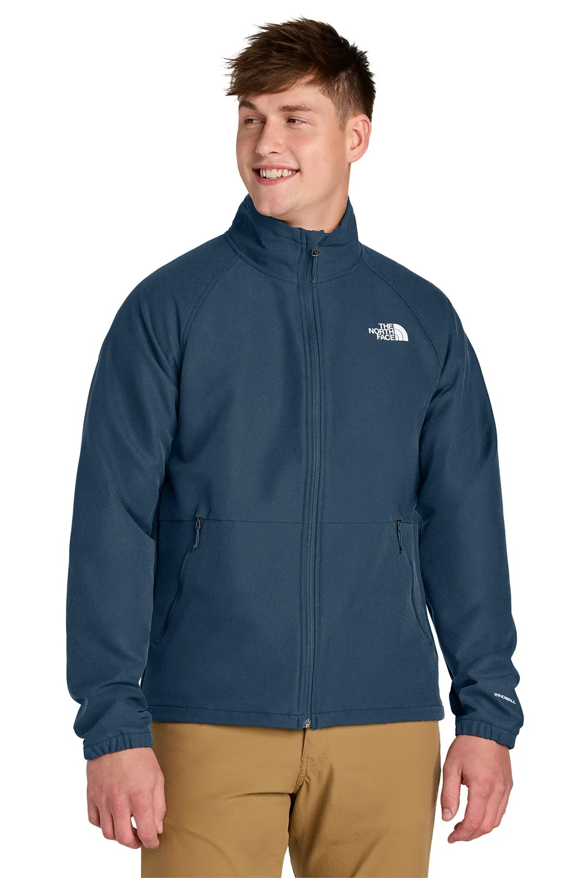 The North Face® Barr Lake Soft Shell Jacket NF0A8BUD Shady Blue Dark Heather
