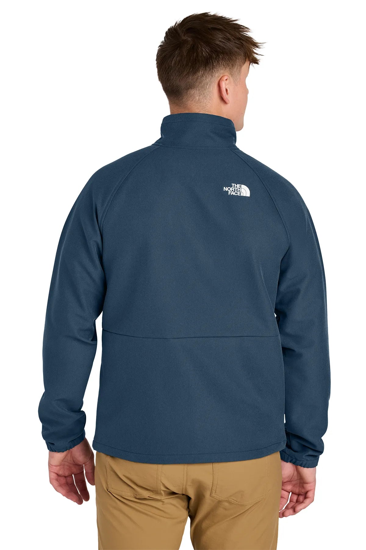 The North Face® Barr Lake Soft Shell Jacket NF0A8BUD Shady Blue Dark Heather_1