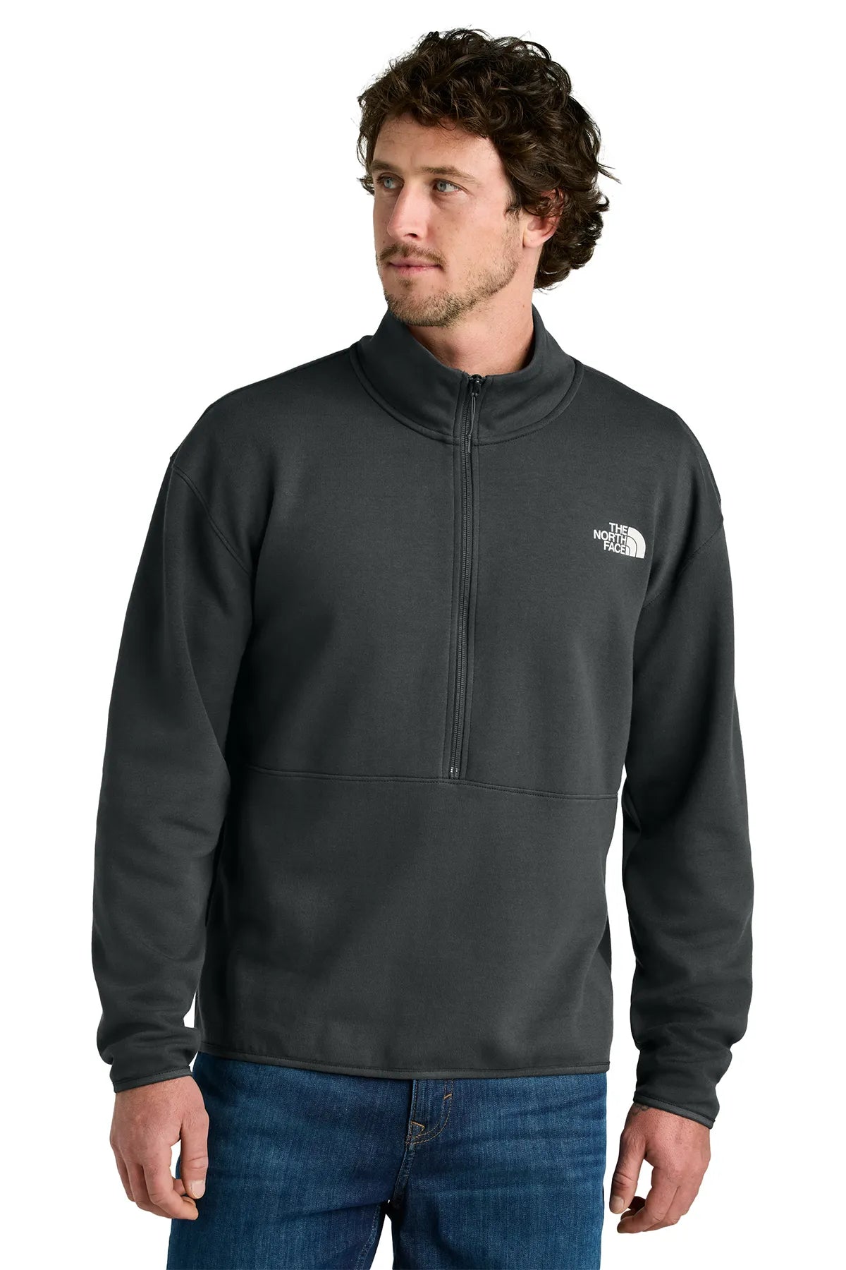 The North Face ®  Double-Knit 1/2-Zip Fleece NF0A8C5G Asphalt Grey