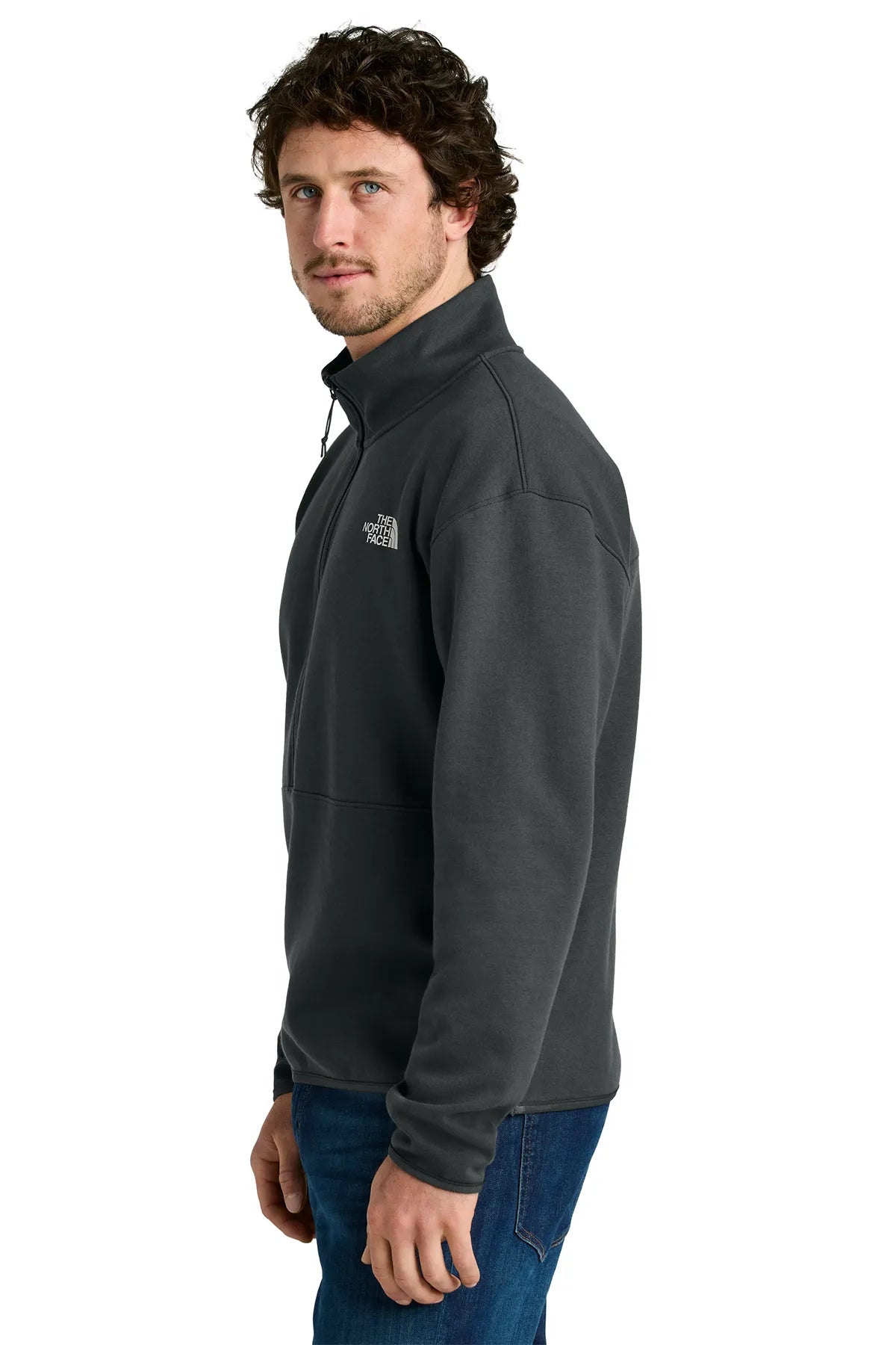 The North Face ®  Double-Knit 1/2-Zip Fleece NF0A8C5G Asphalt Grey_2