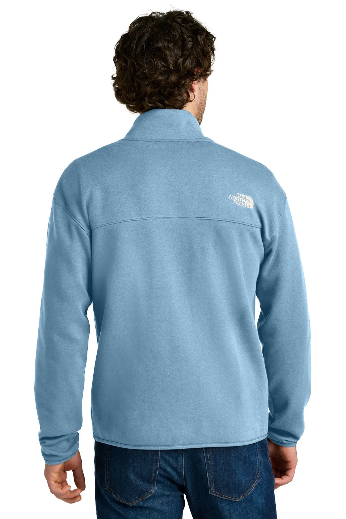 The North Face ®  Double-Knit 1/2-Zip Fleece NF0A8C5G Steel Blue_1
