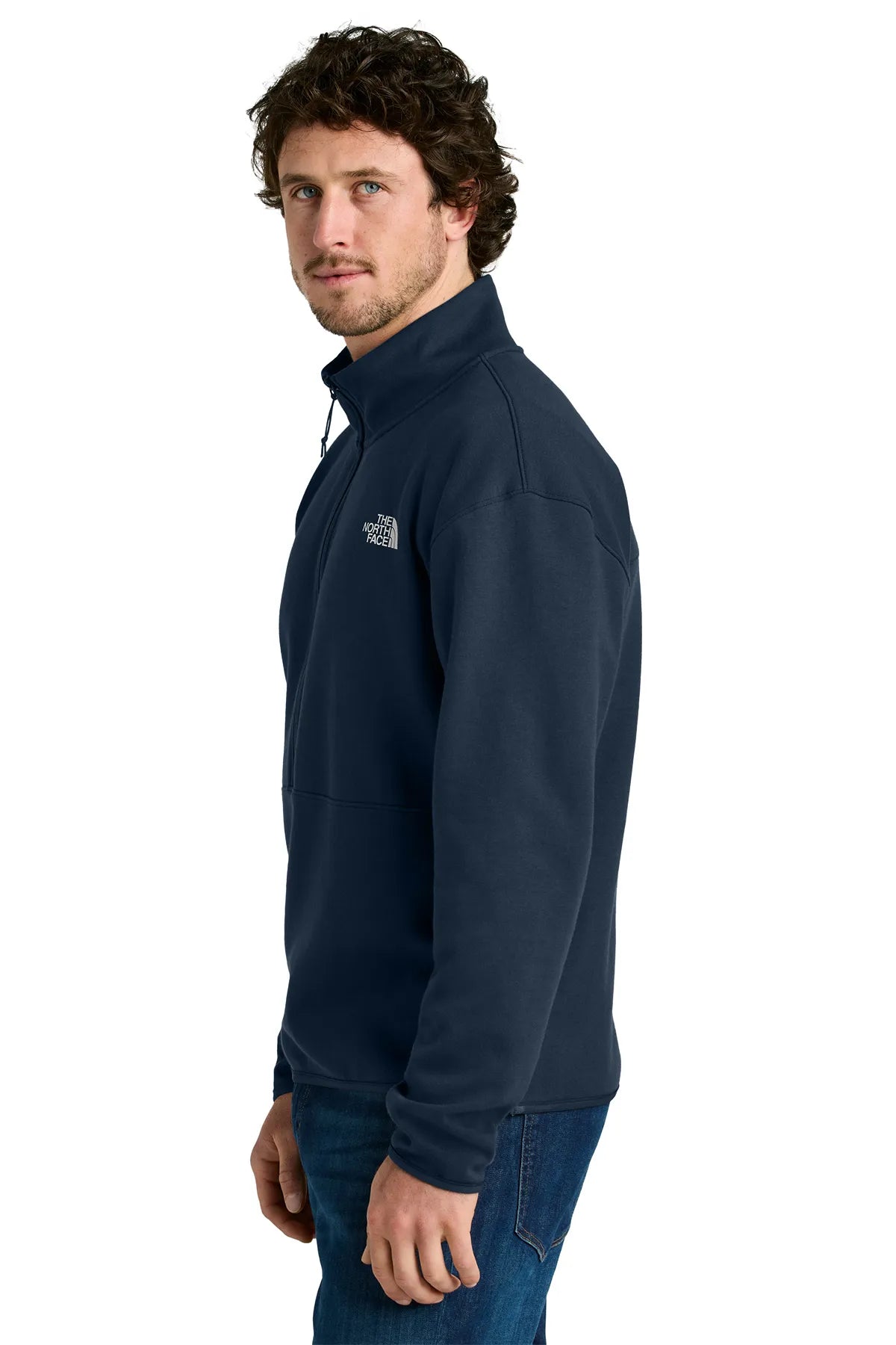 The North Face ®  Double-Knit 1/2-Zip Fleece NF0A8C5G Summit Navy_2