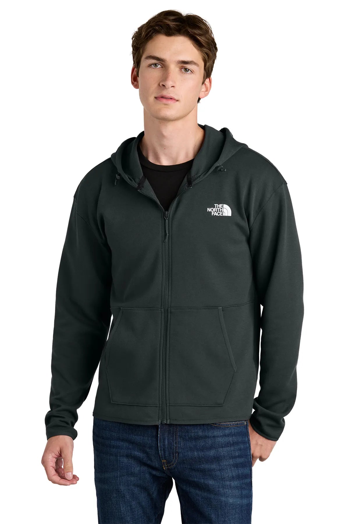 The North Face® Double-Knit Full-Zip Hoodie NF0A8BUS Asphalt Grey
