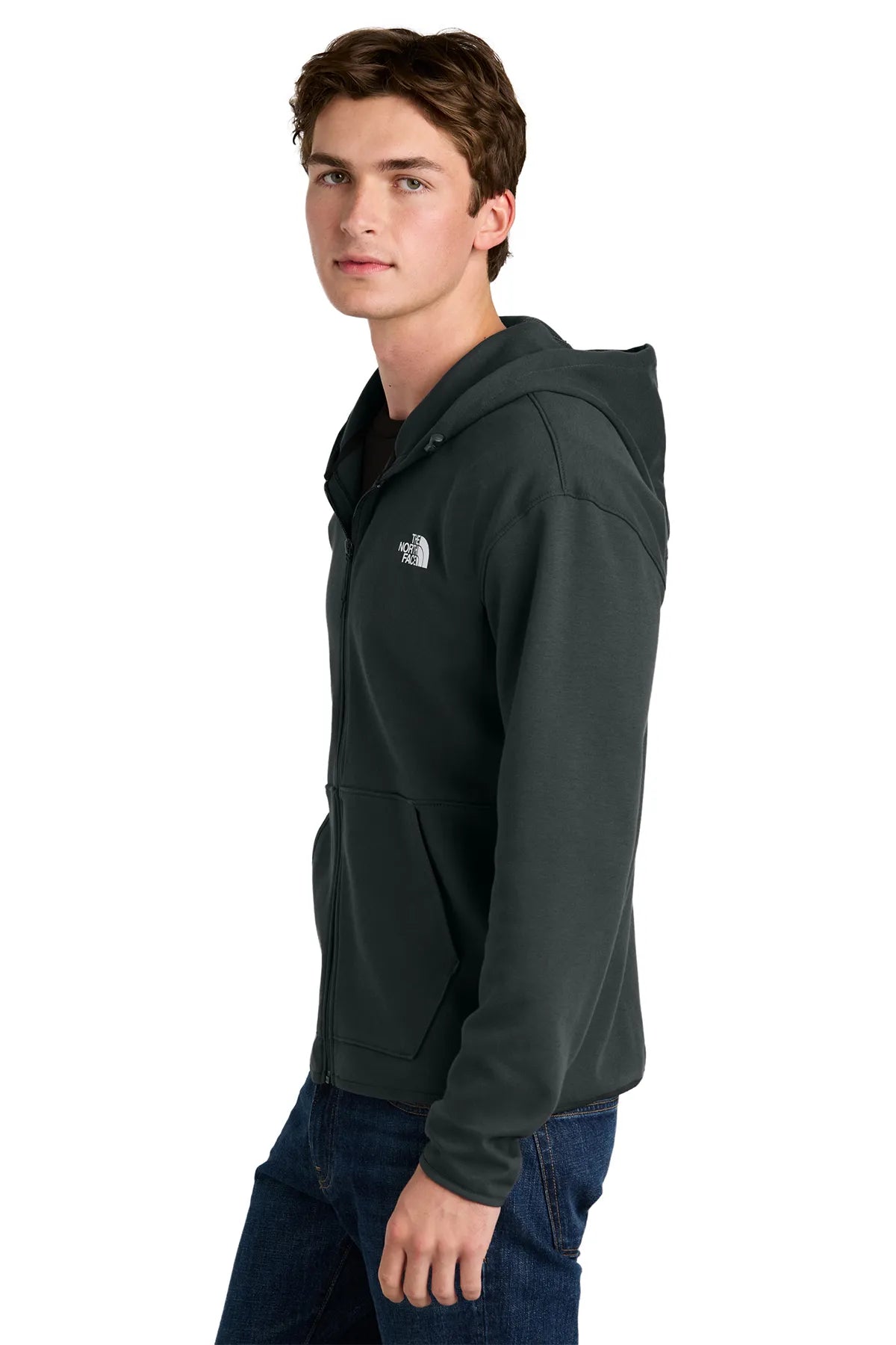 The North Face® Double-Knit Full-Zip Hoodie NF0A8BUS Asphalt Grey_2