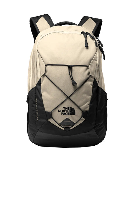 The North Face ® Groundwork Backpack. NF0A3KX6 Rainyday Ivory Dark Heather/ TNF Black