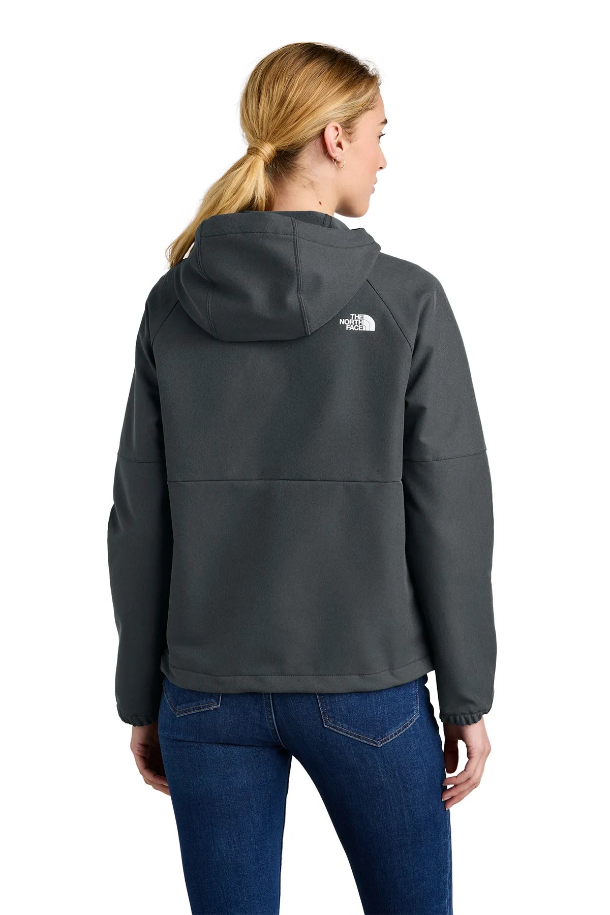 The North Face® Ladies Barr Lake Hooded Soft Shell Jacket NF0A8BUE  Asphalt Grey Dark Heather_1